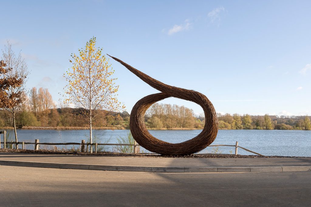 Loop will sculpture by artist julia Clarke